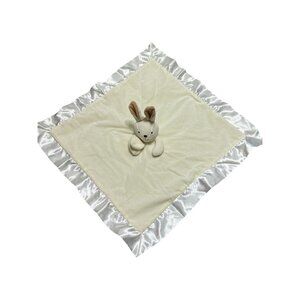 Yikes Twins‎ Rabbit Bunny Lovey Security Blanket Soother Crinkle Ears Satin 18"